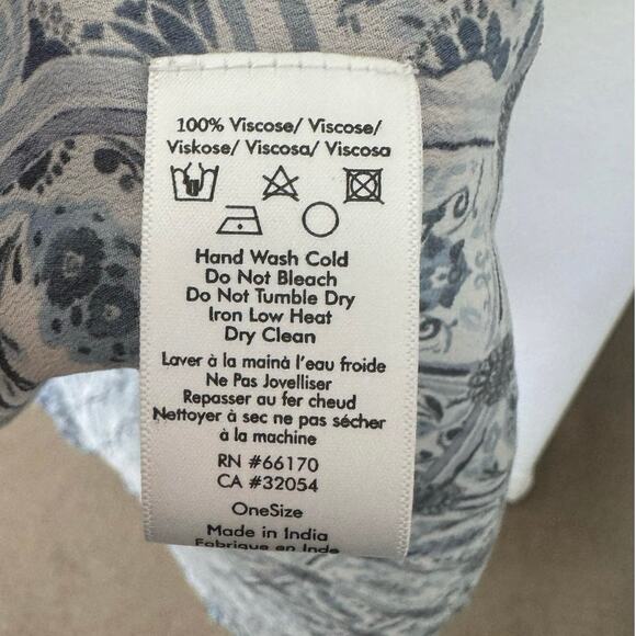 Rujuta Sheth Shira Caftan Blue White One Size - Picture 7 of 8